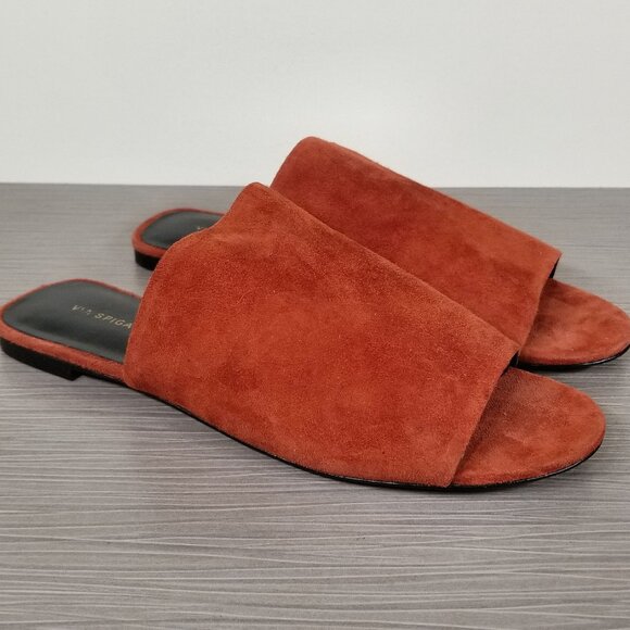 Via Spiga Heather Slide Sandal, Brick Suede, Womens Size 7.5 M - Picture 3 of 11